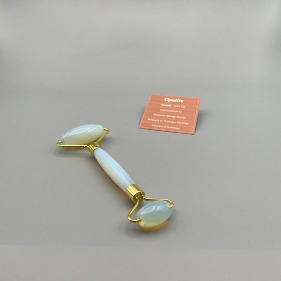 Face Massager and Eye Roller, Opal Crystal Facial Tool - Picture 2 of 6